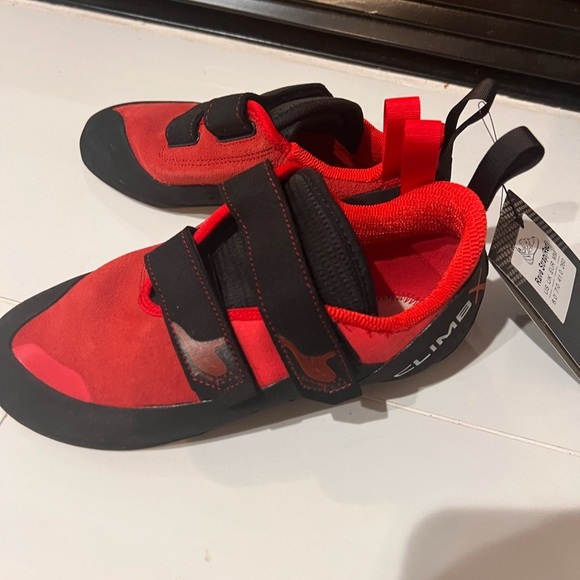 CLIMB X RAVE STRAP Red Climbing Shoes Men’s 8 Women’s 10.5 Organic Hemp Lining main image 6